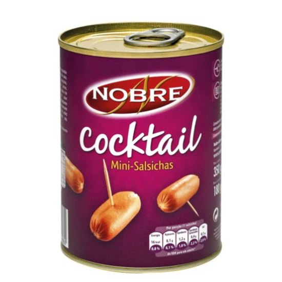 Imagem de Salsichas Cocktail Lata NOBRE emb.350g