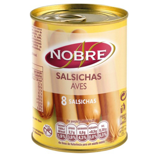 Imagem de Salsichas Aves 8un NOBRE emb.350g