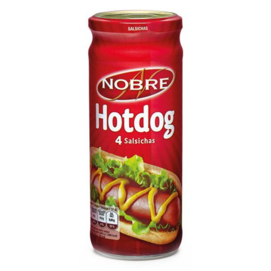 Imagem de Salsichas Hotdog Frasco 4 unidades NOBRE emb.210g
