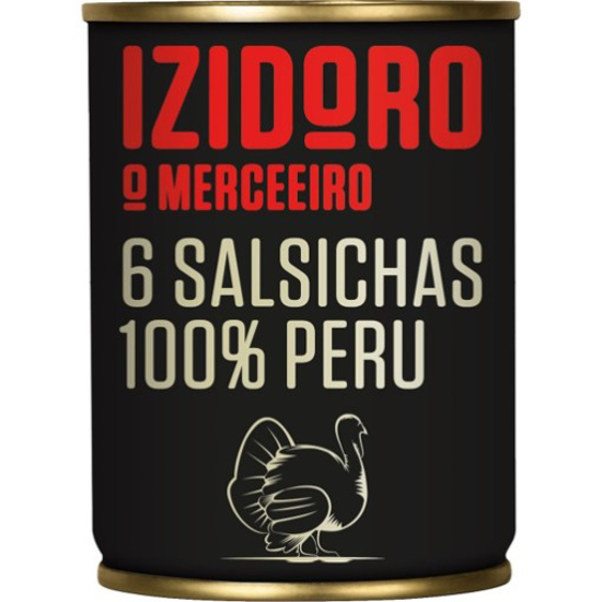 Imagem de Salsichas Peru 100% sem Glúten Lata IZIDORO emb.350g