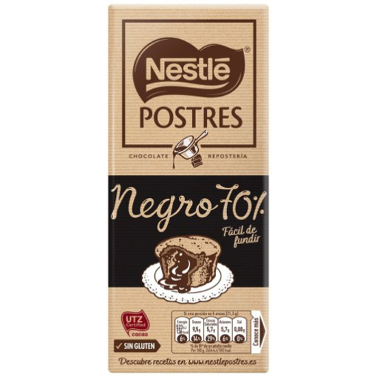 Imagem de Tablete Chocolate de Culinária 70% Cacau NESTLÉ emb.170g