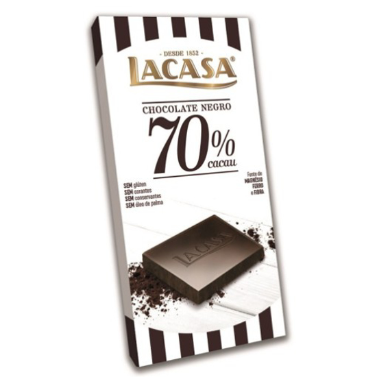 Imagem de Tablete Chocolate 70% Cacau LACASA emb.100g