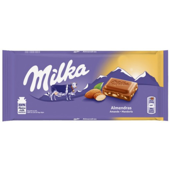 Imagem de Tablete Chocolate Amêndoas MILKA emb.125g