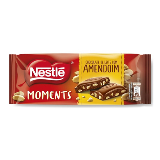 Imagem de Tablete Chocolate de Leite com Amendoim NESTLÉ emb.90g