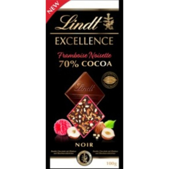 Imagem de Tablete Chocolate Excellence Framboesa & Avelã LINDT emb.100g