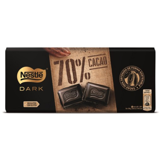 Imagem de Tablete Chocolate Extra Fino Preto 70% NESTLÉ emb.120g