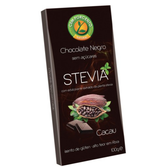 Imagem de Tablete Chocolate Negro  CEM PORCENTO emb.100g