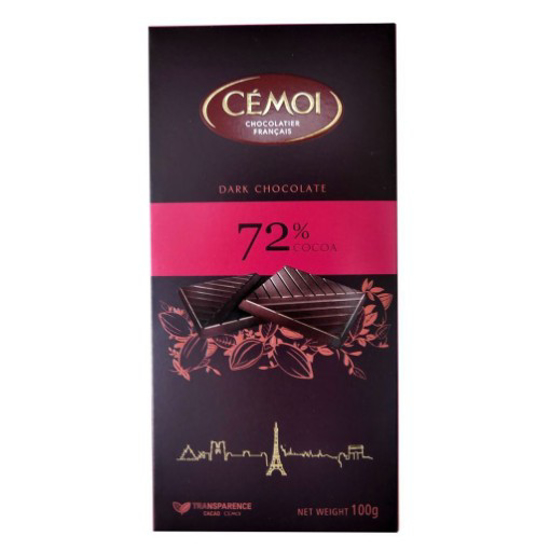 Imagem de Tablete Chocolate Negro 72% CEMOI emb.100g