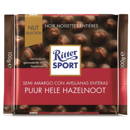 Imagem de Tablete Chocolate Nut Puro com Avelãs RITTER SPORT emb.100g