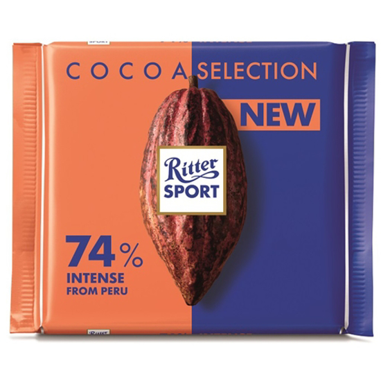 Imagem de Tablete Chocolate Origem Perú 74% Cacau RITTER SPORT emb.100g
