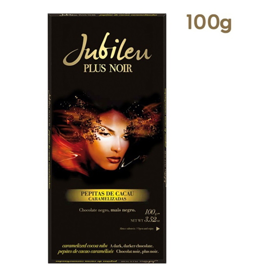 Imagem de Tablete Chocolate Plus Noir Pepitas Cacau Caramelizadas JUBILEU emb.100g