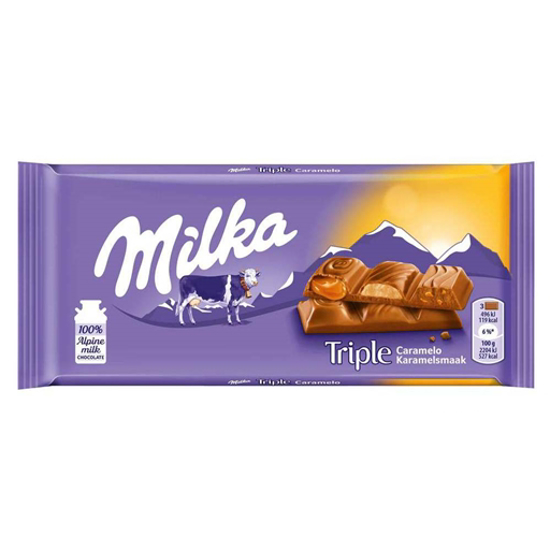 Imagem de Tablete Chocolate Triple Caramelo MILKA emb.90g
