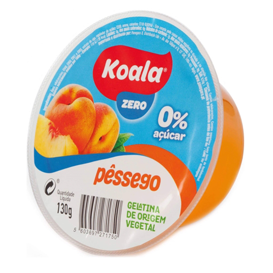 Imagem de Gelatina Pronta sem Açúcar Pêssego KOALA emb.130g