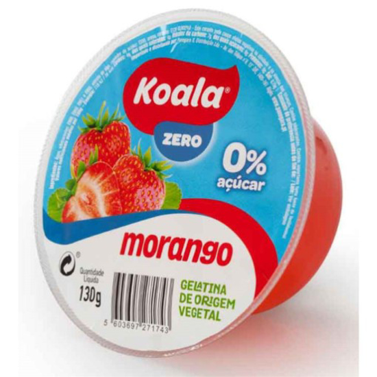 Imagem de Gelatina sem Açúcar Morango KOALA emb.130g