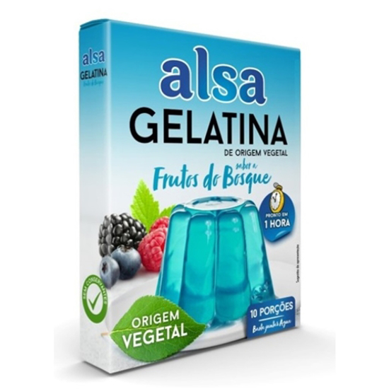 Imagem de Gelatina Vegetal Frutos do Bosque ALSA emb.180g