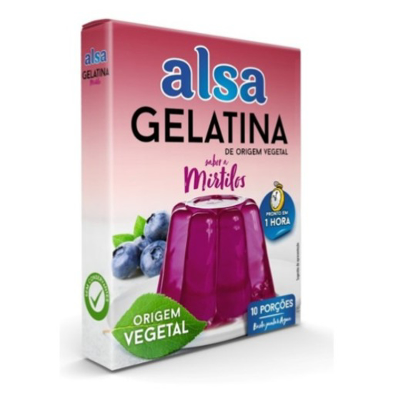 Imagem de Gelatina Vegetal Mirtilos ALSA emb.180g