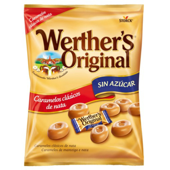 Imagem de Caramelo Werthers Original sem Açúcar              WERTHER'S emb.90g