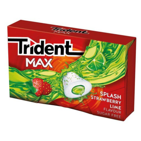 Imagem de Pastilhas Elásticas Max Splash Morango Lima TRIDENT emb.22g