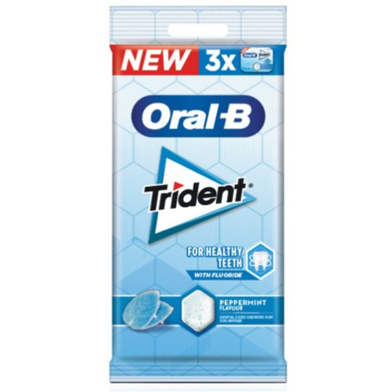 Imagem de Pastilhas Elásticas Oral-B Peppermint TRIDENT emb.3x51g