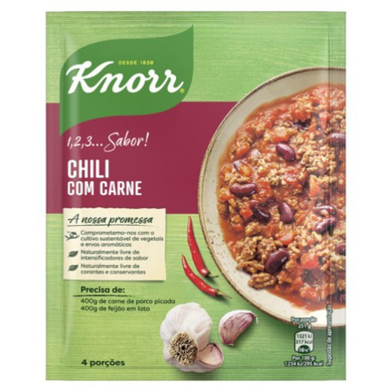 Imagem de 1,2,3…Sabor! Chili com Carne KNORR emb.33g