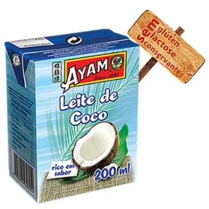 Mostrar detalhes para Leite de Coco Tetra AYAM emb.200ml Imagem de Leite de Coco Tetra AYAM emb.200ml