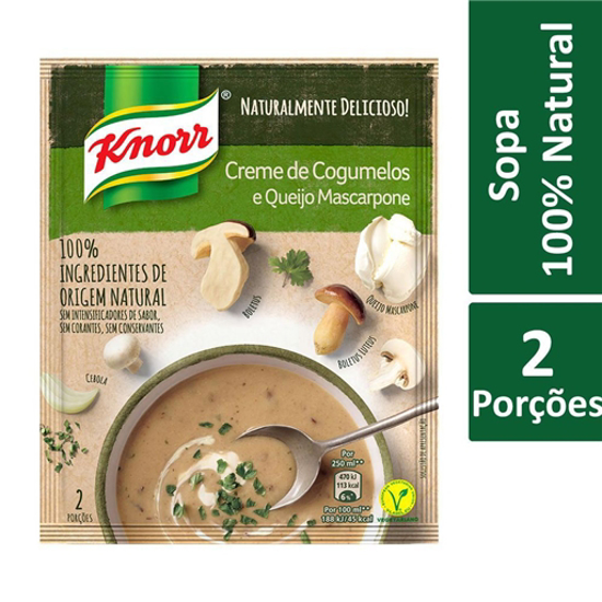 Imagem de Sopa 100% Cogumelos e Queijo Mascarpone KNORR emb.57g