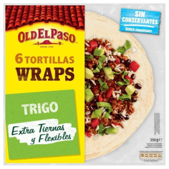 Imagem de Tortilhas de Trigo Wraps OLD EL PASO emb.350g