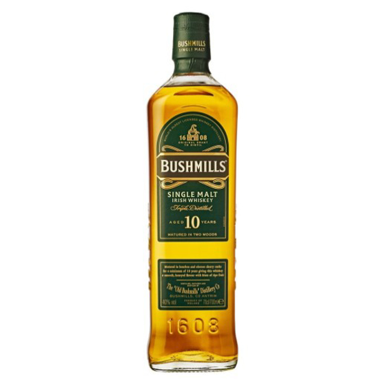 Imagem de Whisky Bushmills 10 Anos garrafa 70cl