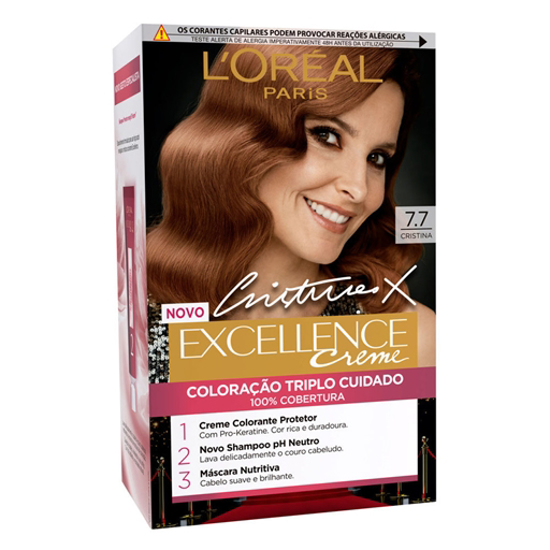 Imagem de Coloração Permanente Excellence Creme Cristina 7.7 EXCELLENCE L'ORÉAL PARIS 1un