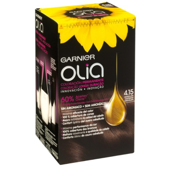 Imagem de Coloração Permanente Olia Castanho Chocolate 4.15 OLIA GARNIER 1un