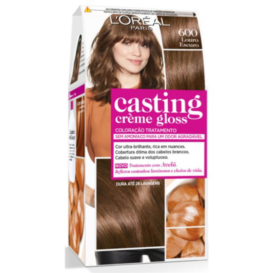Imagem de Coloração Tom Sobre Tom Casting Creme Gloss Louro Escuro 600 CASTING L'ORÉAL PARIS 1un