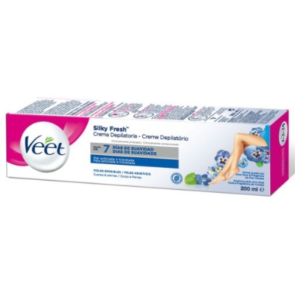 Mostrar detalhes para Creme Depilação Pele Sensivel VEET emb.200ml Imagem de Creme Depilação Pele Sensivel VEET emb.200ml