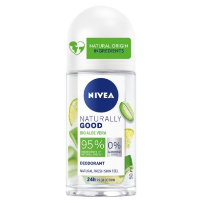 Mostrar detalhes para Desodorizante Roll-on Naturally Good Aloe Vera NIVEA emb.50ml Imagem de Desodorizante Roll-on Naturally Good Aloe Vera NIVEA emb.50ml