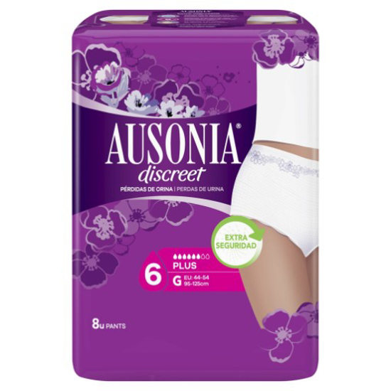 Imagem de Cueca Incontinência Discreet Pants Plus AUSONIA DISCREET 8un