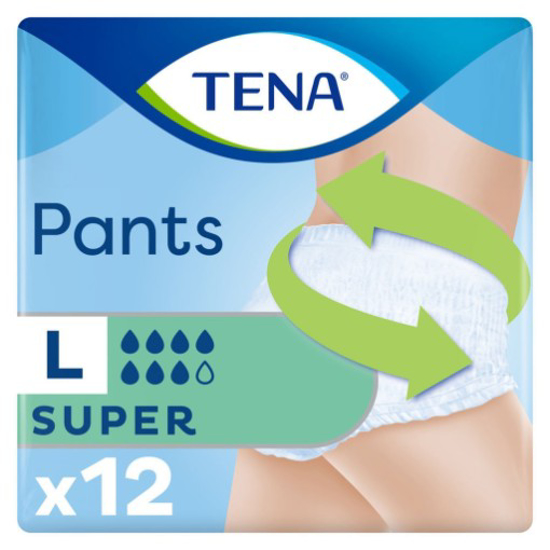 Imagem de Cuecas Incontinência Pants Super Tamanho Grande TENA 12un