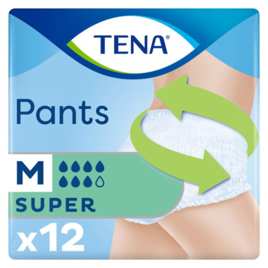 Imagem de Cuecas Incontinência Pants Super Tamanho Médio TENA 12un