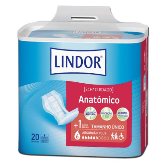 Imagem de Pensos de Incontinência Anatómico Plus LINDOR 20un