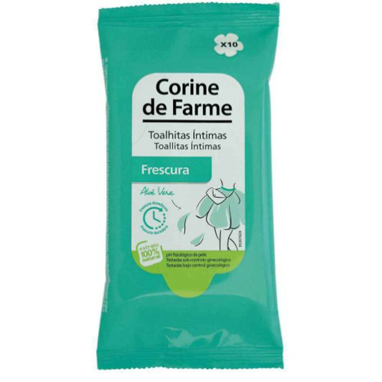 Imagem de Toalhitas Íntimas Controlo de Odor CORINE DE FARME 10un