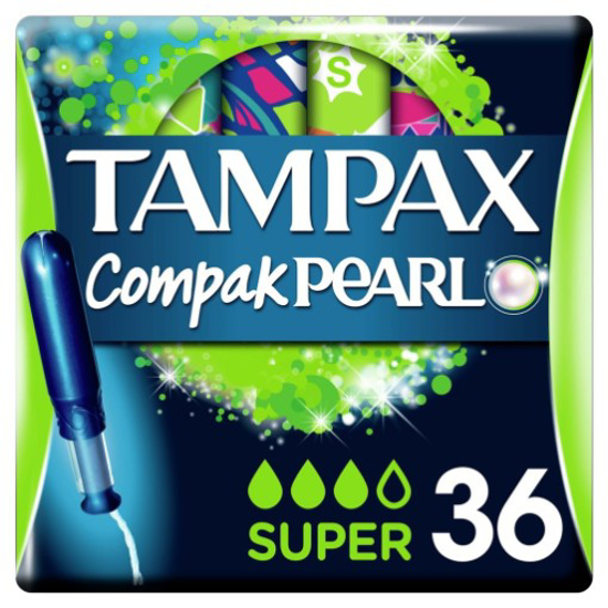 Imagem de Tampão com Aplicador Pearl Compak Super TAMPAX 36un