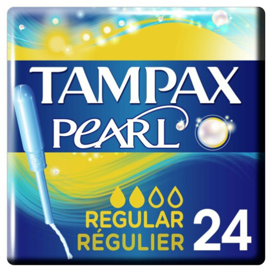 Imagem de Tampão com Aplicador Pearl Regular TAMPAX 24un