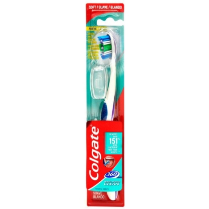 Mostrar detalhes para Escova de Dentes 360º Suave COLGATE 1un Imagem de Escova de Dentes 360º Suave COLGATE 1un
