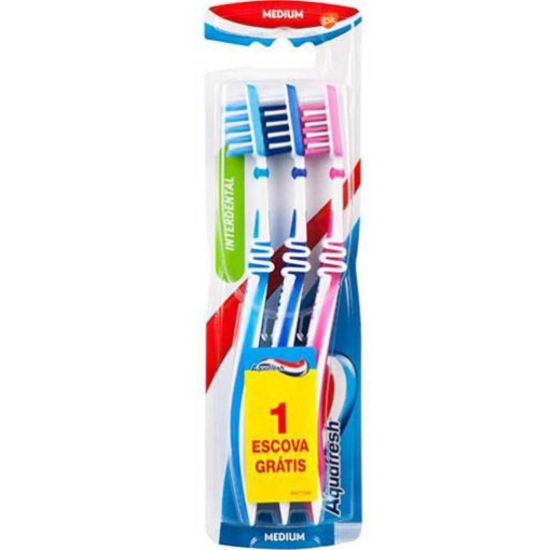 Imagem de Escova de Dentes Flex Interdental AQUAFRESH 2un + 1un (oferta)