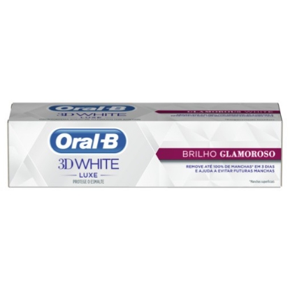 Imagem de Pasta de Dentes 3D White Luxe Brilho Glamoroso ORAL-B 75ml