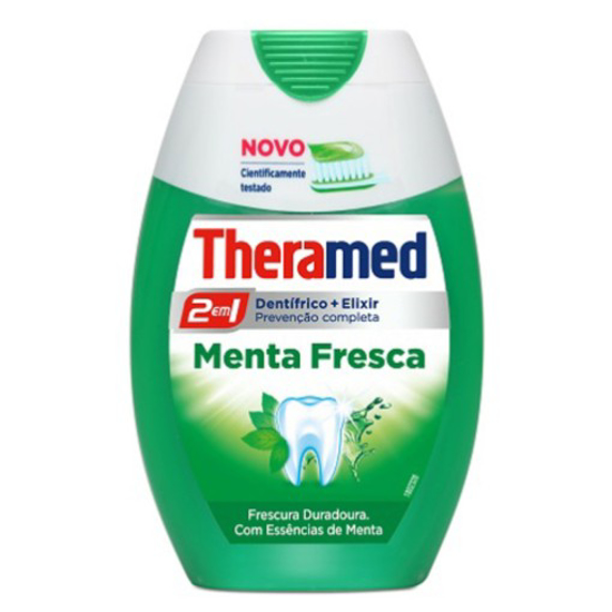 Imagem de Pasta de Dentes e Elixir Bocal 2 em 1 Menta Fresca THERAMED emb.75ml
