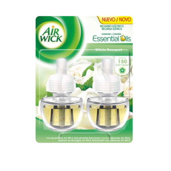 Imagem de Ambientador Recarga Elétrico Duo White Bouquet AIRWICK 2un