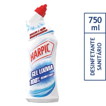 Mostrar detalhes para Abrasivo Sanitário Gel com Lixívia 2 em 1 HARPIC emb.750ml Imagem de Abrasivo Sanitário Gel com Lixívia 2 em 1 HARPIC emb.750ml