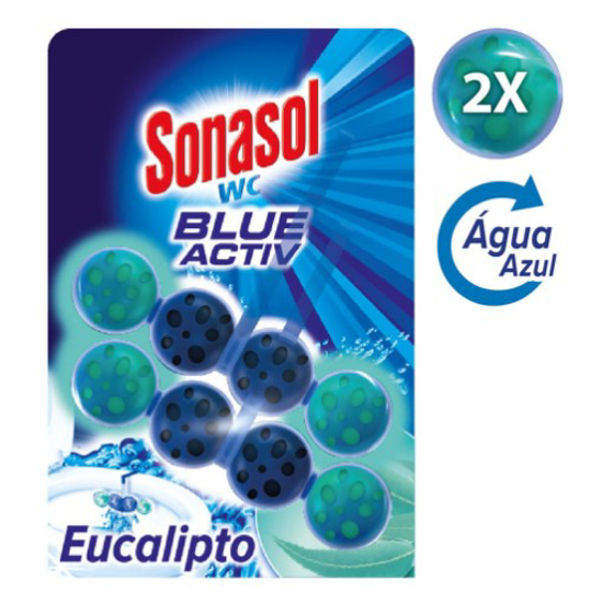 Imagem de Bloco Sanitário Purple Active Blue Eucalipto SONASOL 2un