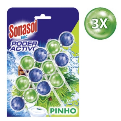 Mostrar detalhes para Bloco Sanitário Sólido poder ativo Pinho SONASOL 3un Imagem de Bloco Sanitário Sólido poder ativo Pinho SONASOL 3un