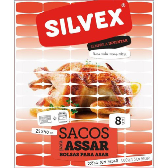Imagem de Sacos para Assados no Forno 25 x 40 cm SILVEX 8unidades