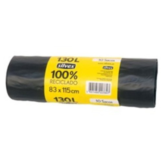 Imagem de Saco Lixo 100% Reciclado 130 L 83 x 115 cm SILVEX 10un